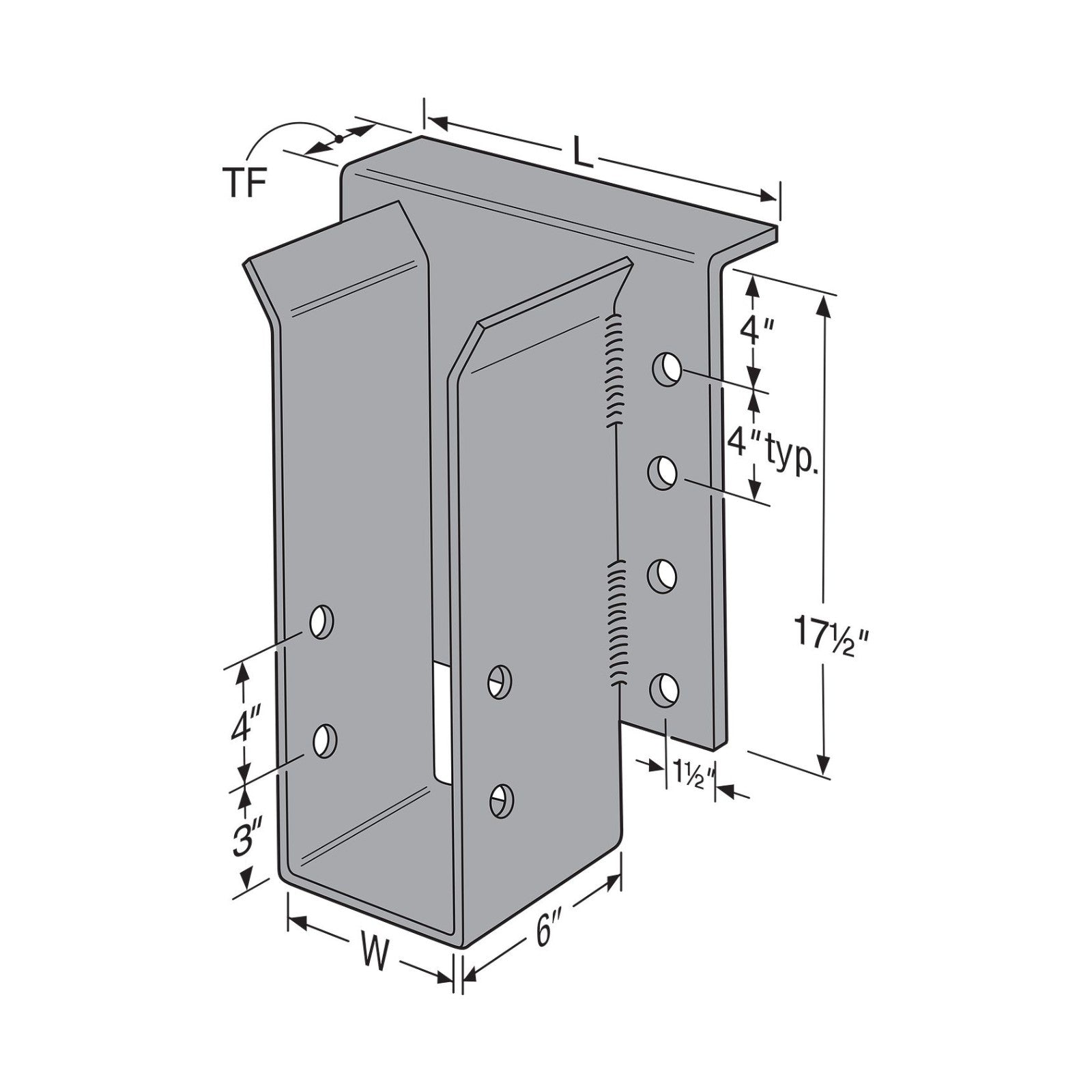 Simpson EG Heavy Beam and Glulam Top-Flange Hanger