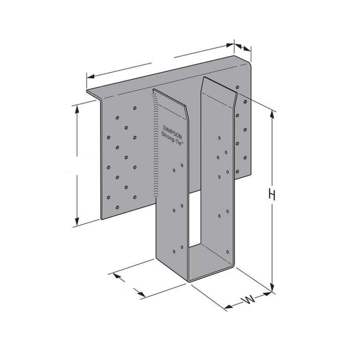 Simpson EGQ7.25X-SDS3 High Capacity Top-Flange Hanger