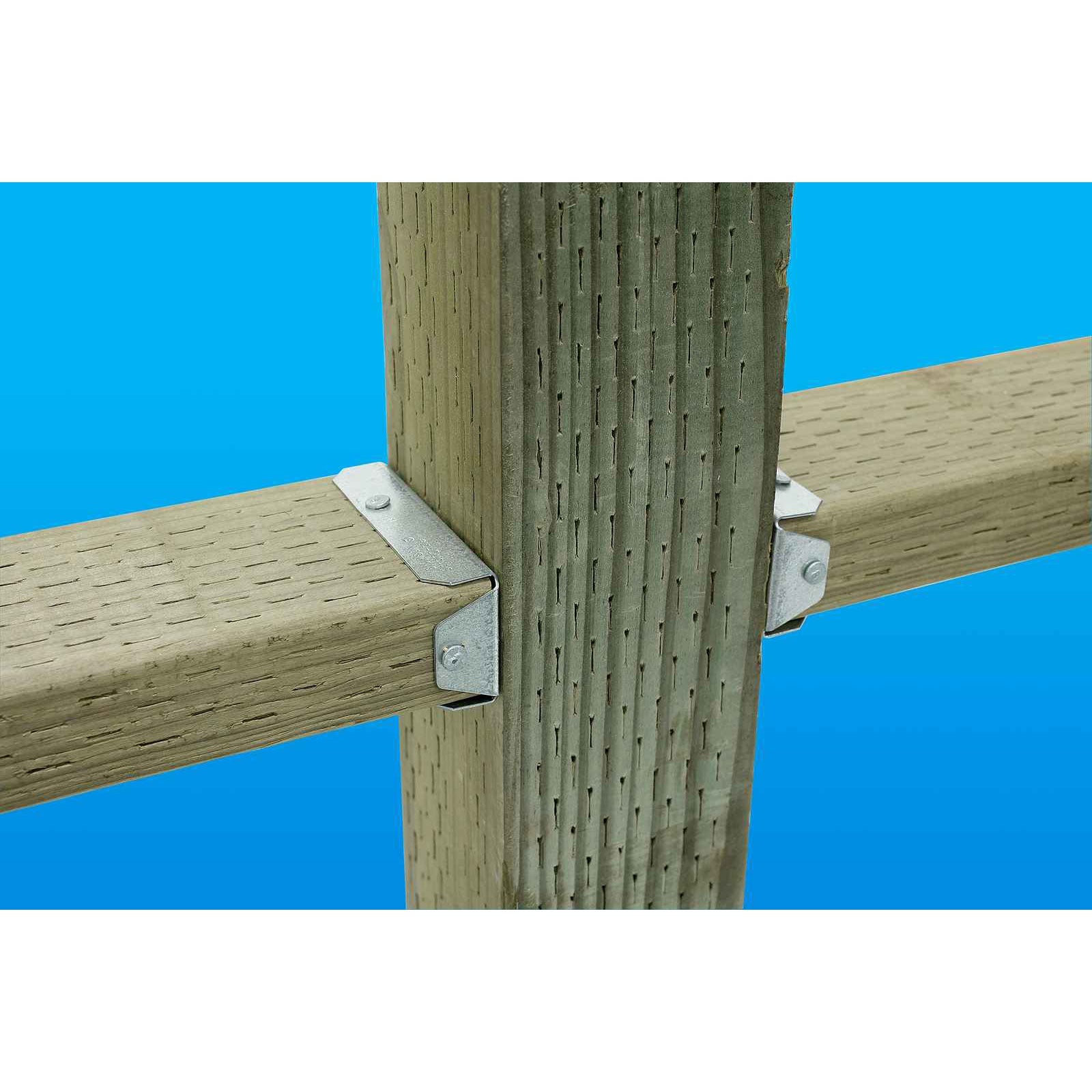 Simpson FBR24Z Fence Bracket, Rail Installation