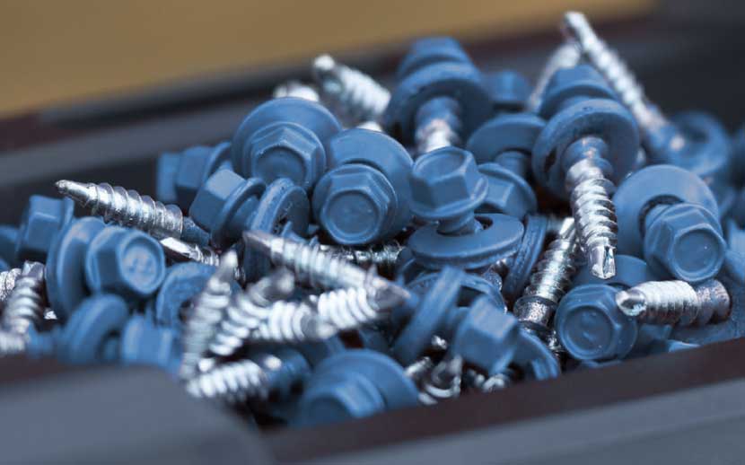 Collection of Blue ST Fastening Metal Roofing Screws