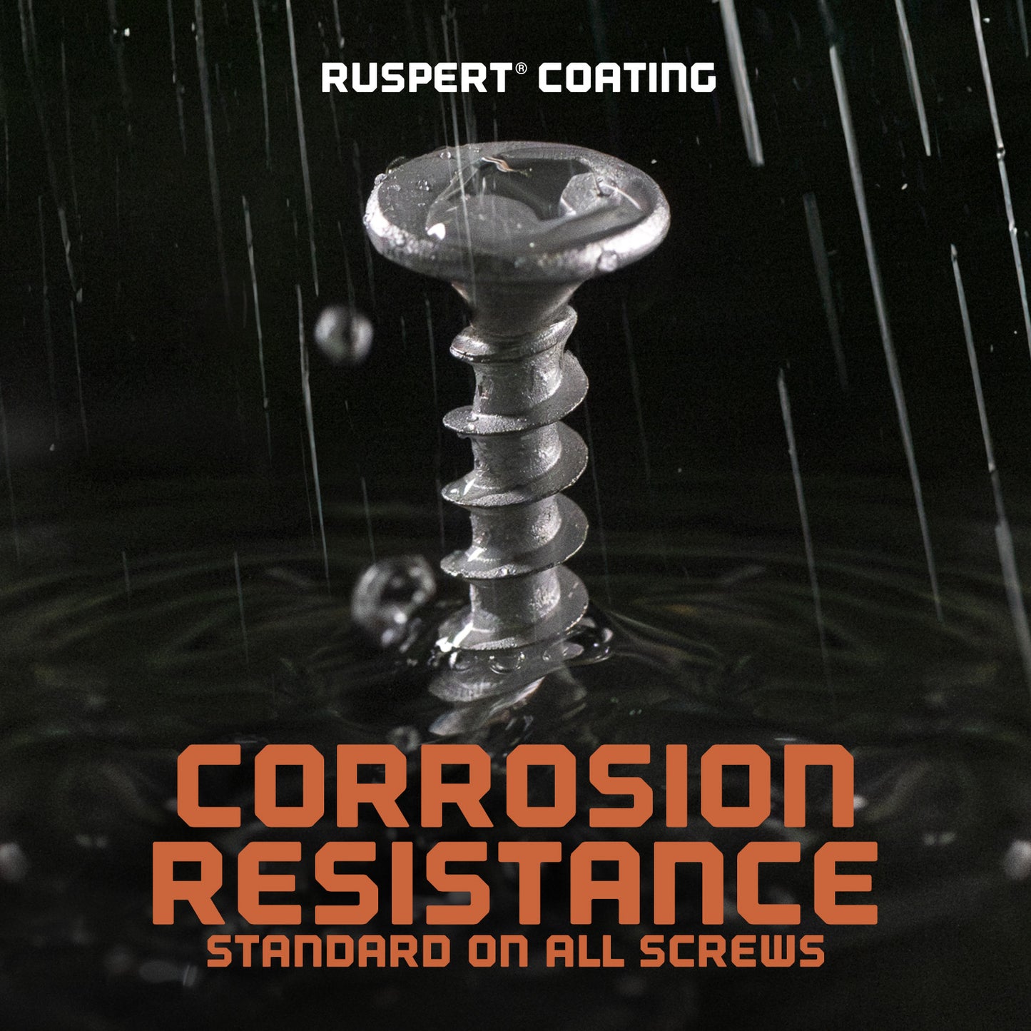 Corrosion Resistance - Standard on all Screws