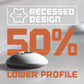 6-Lobe Drive Recessed Design - 50% lower profile