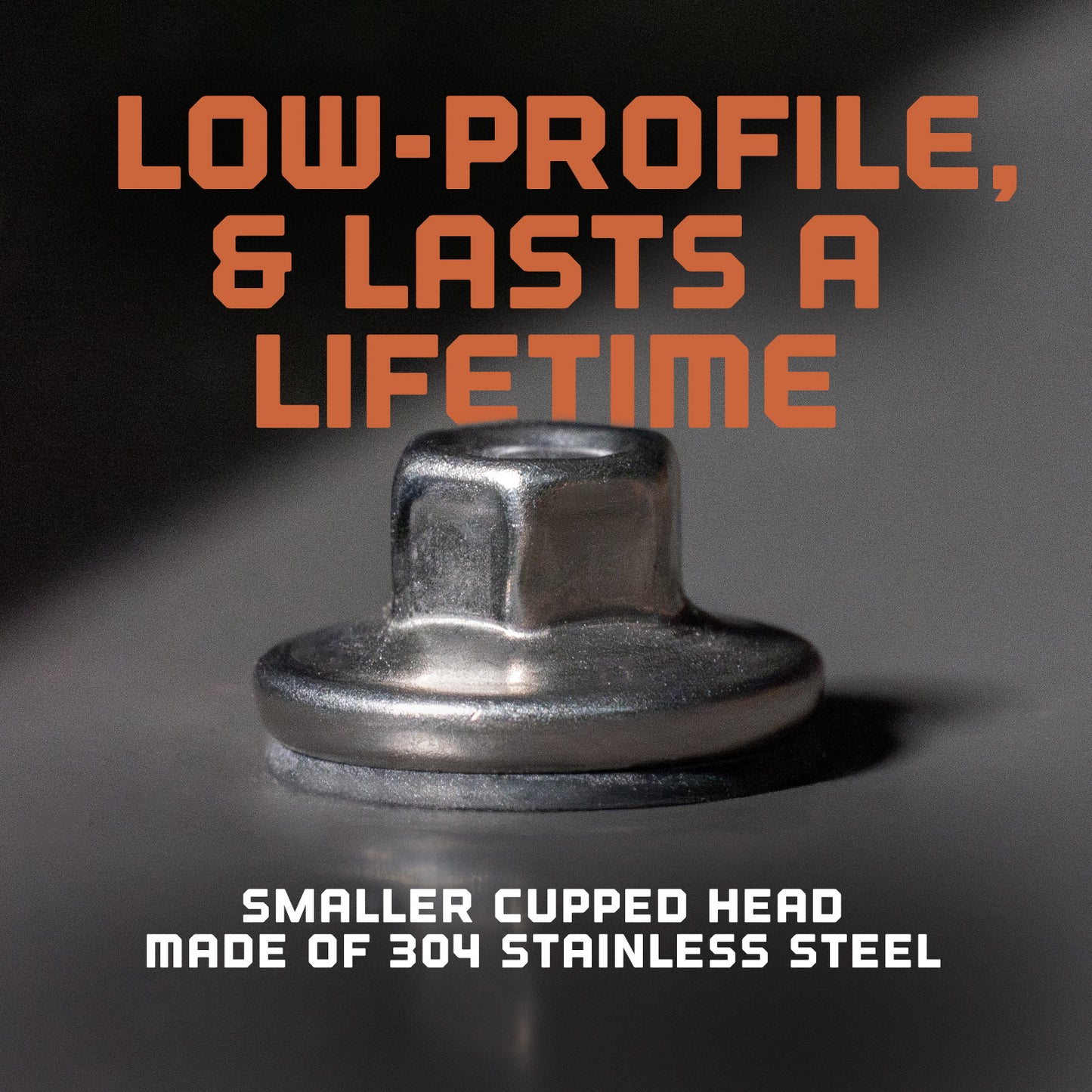 Smaller cupper head made of 304 stainless steel  - lasts a lifetime 