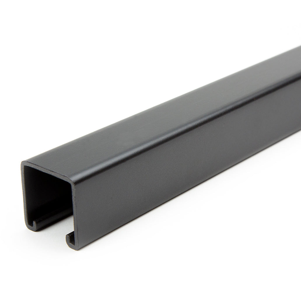 1-5/8" x 1-5/8" Solid Strut Channel - Black E-Coat/Paint