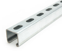 1-5/8" x 1-5/8" Short Slotted Strut Channel 1 ft. - Aluminum