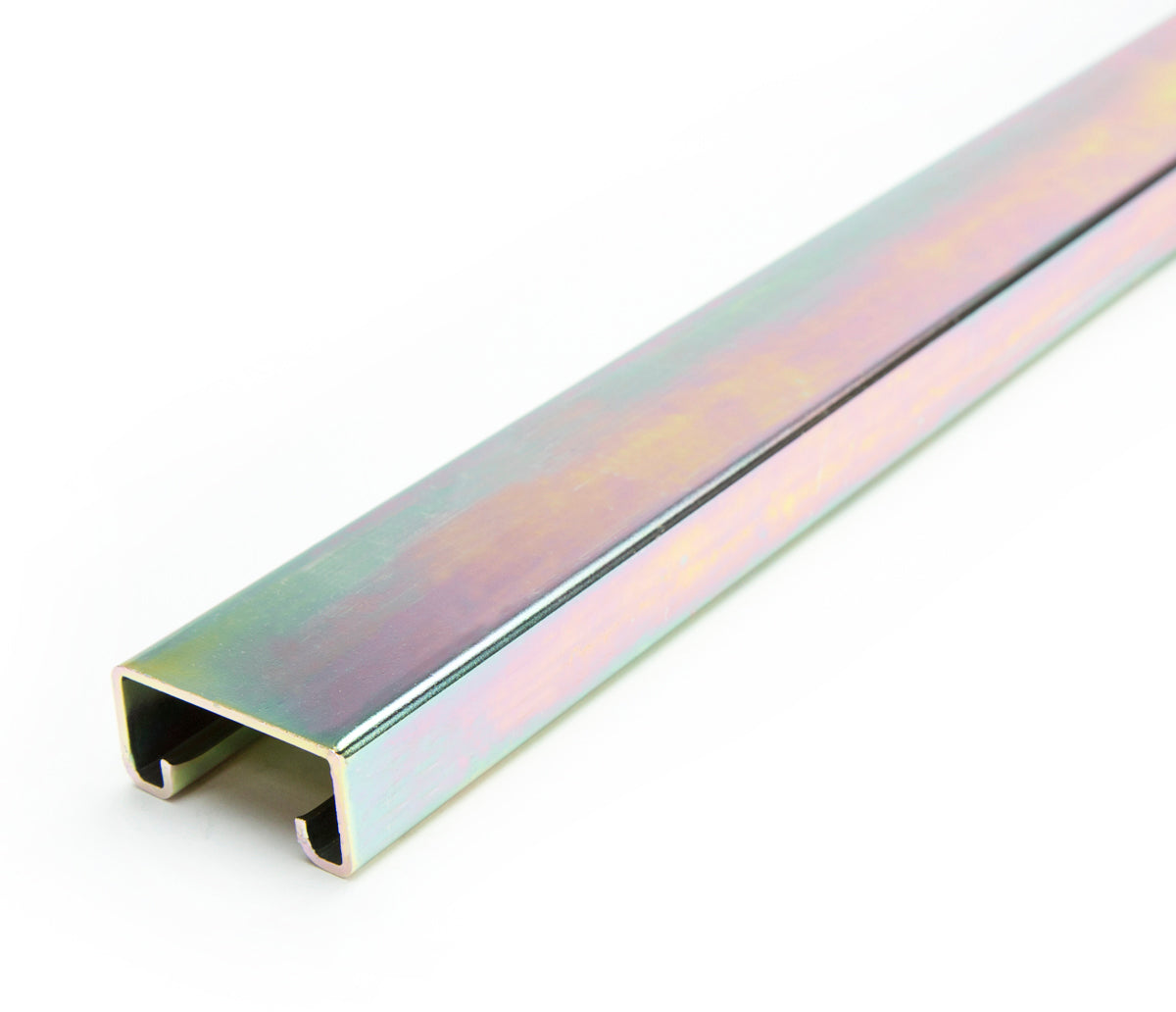 1-5/8" x 13/16" Solid Strut Channel - "Gold" - Yellow Zinc