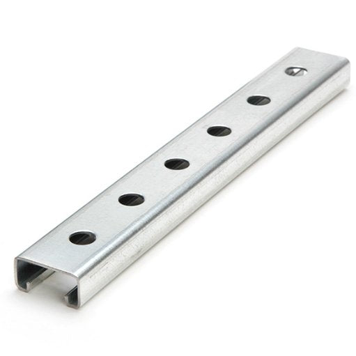 1-5/8" x 13/16" Strut Channel with Holes 10 ft. - Pre-Galvanized