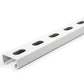 1-5/8" x 13/16" Strut Channel with Short Slots - White Powder Coat/Paint