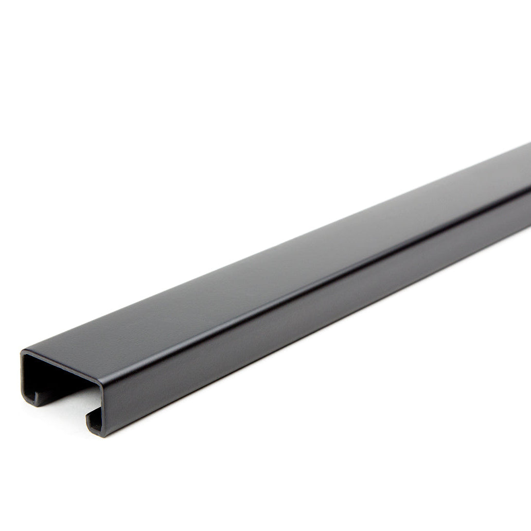 1-5/8" x 13/16" Solid Strut Channel 1 ft. - Black E-Coat/Paint