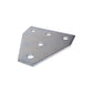 5-Hole T Gusset Plate - Electro-Galvanized