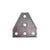 5-Hole T Gusset Plate - Electro-Galvanized