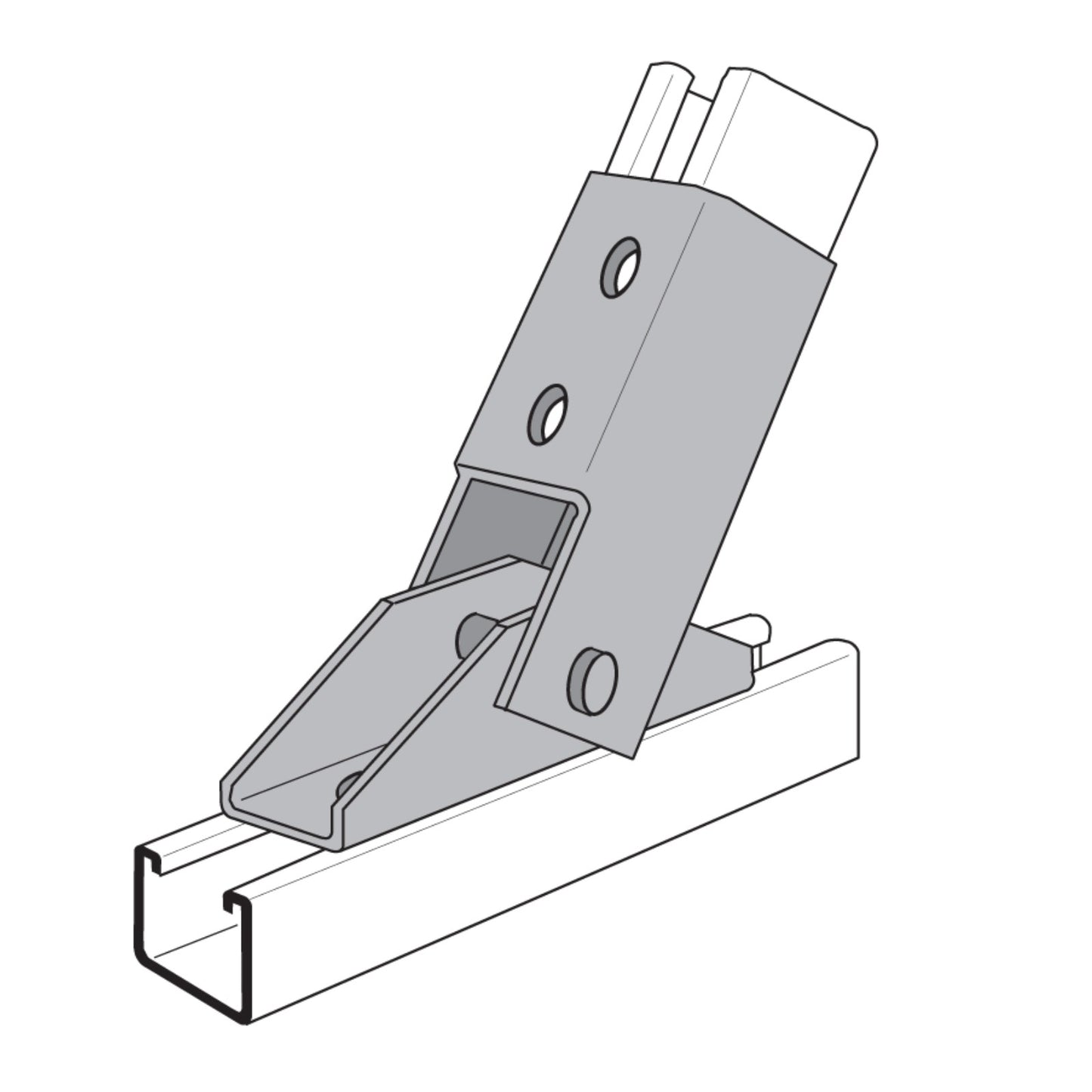 Single Adjustable Angle Channel Brace