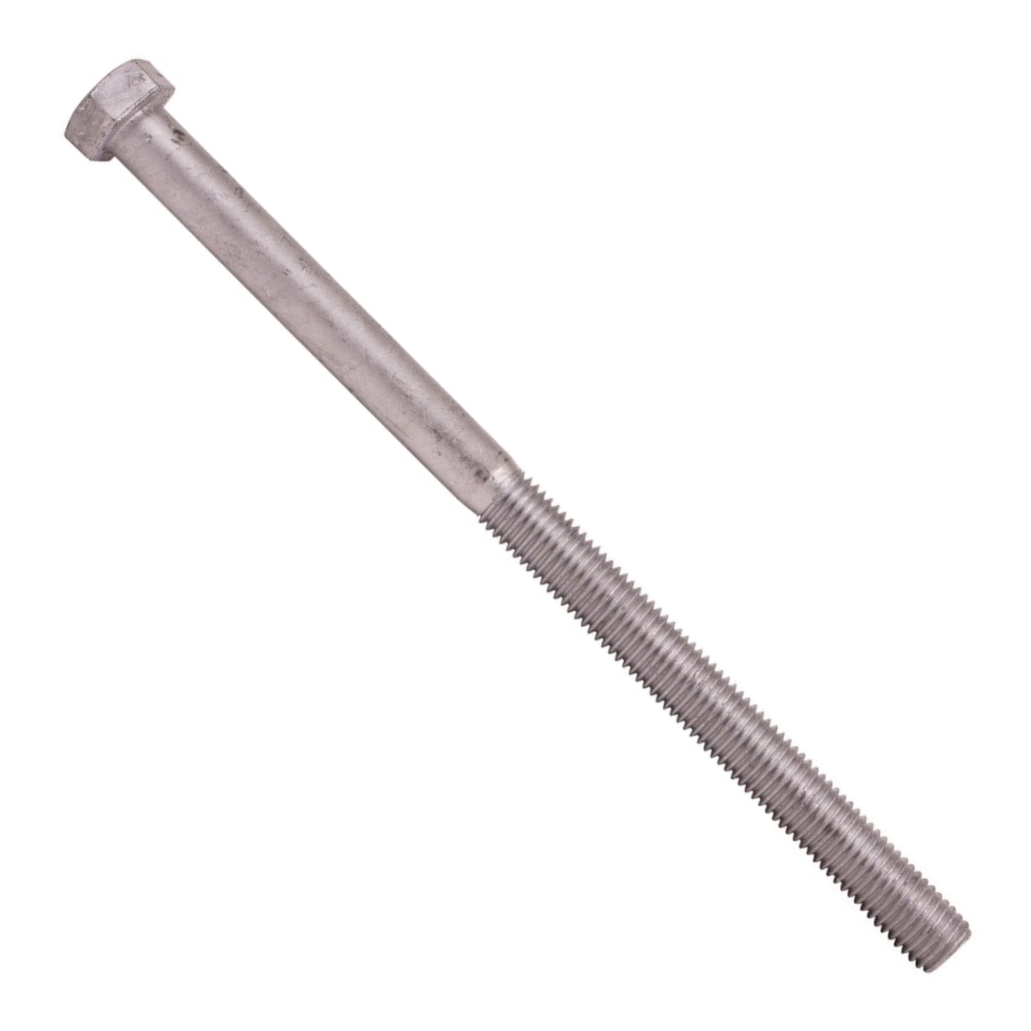 3/8"-16 x 11" Conquest A307 Grade A Hex Bolt w/6" Thread - Hot Dip Galvanized, Pkg 120