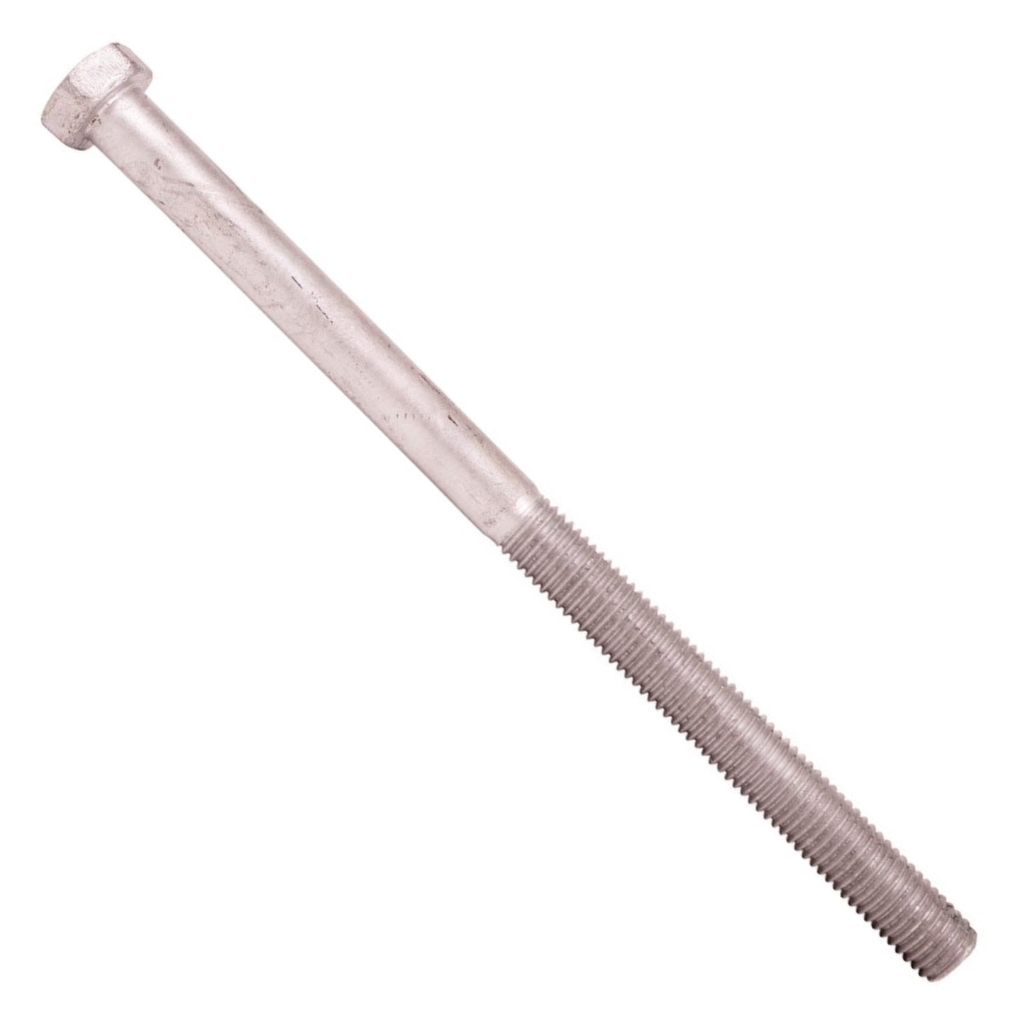 3/8"-16 x 12" Conquest A307 Grade A Hex Bolt w/6" Thread - Hot Dip Galvanized, Pkg 150