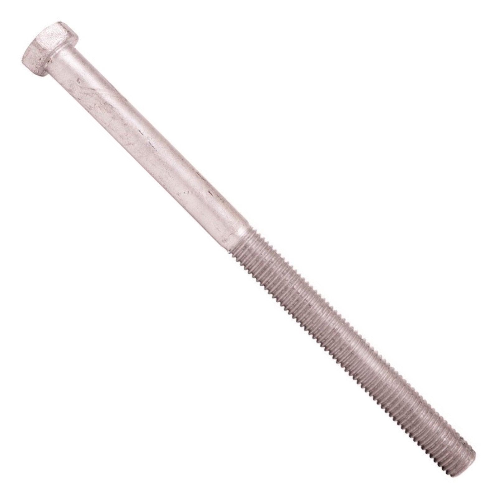 7/8"-9 x 10" Conquest A307 Grade A Hex Bolt w/6" Thread - Hot Dip Galvanized, Pkg 40