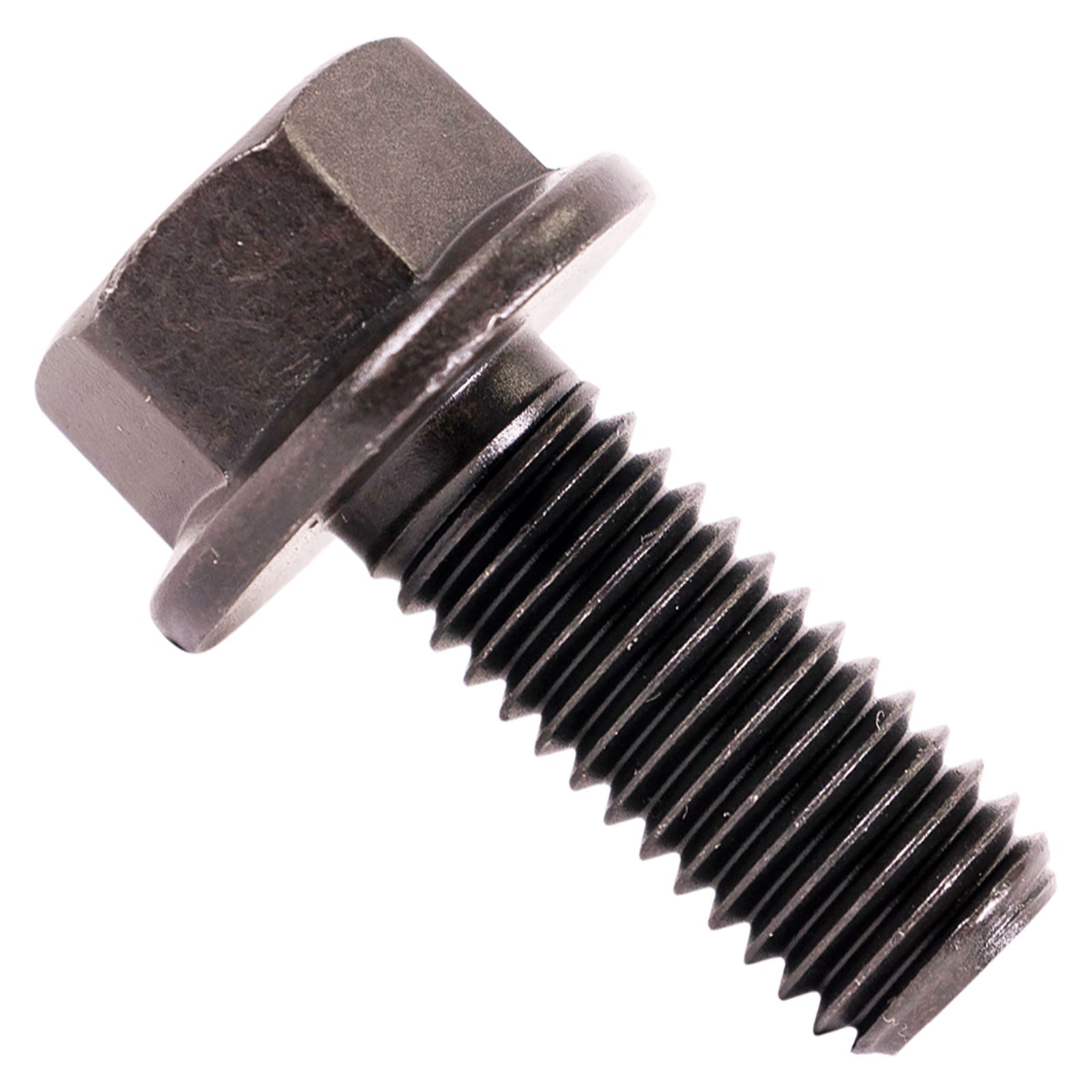 1/2"-13 x 1-1/4" Conquest Grade 8 Indented Flange Bolt - Black Phosphate & Oil