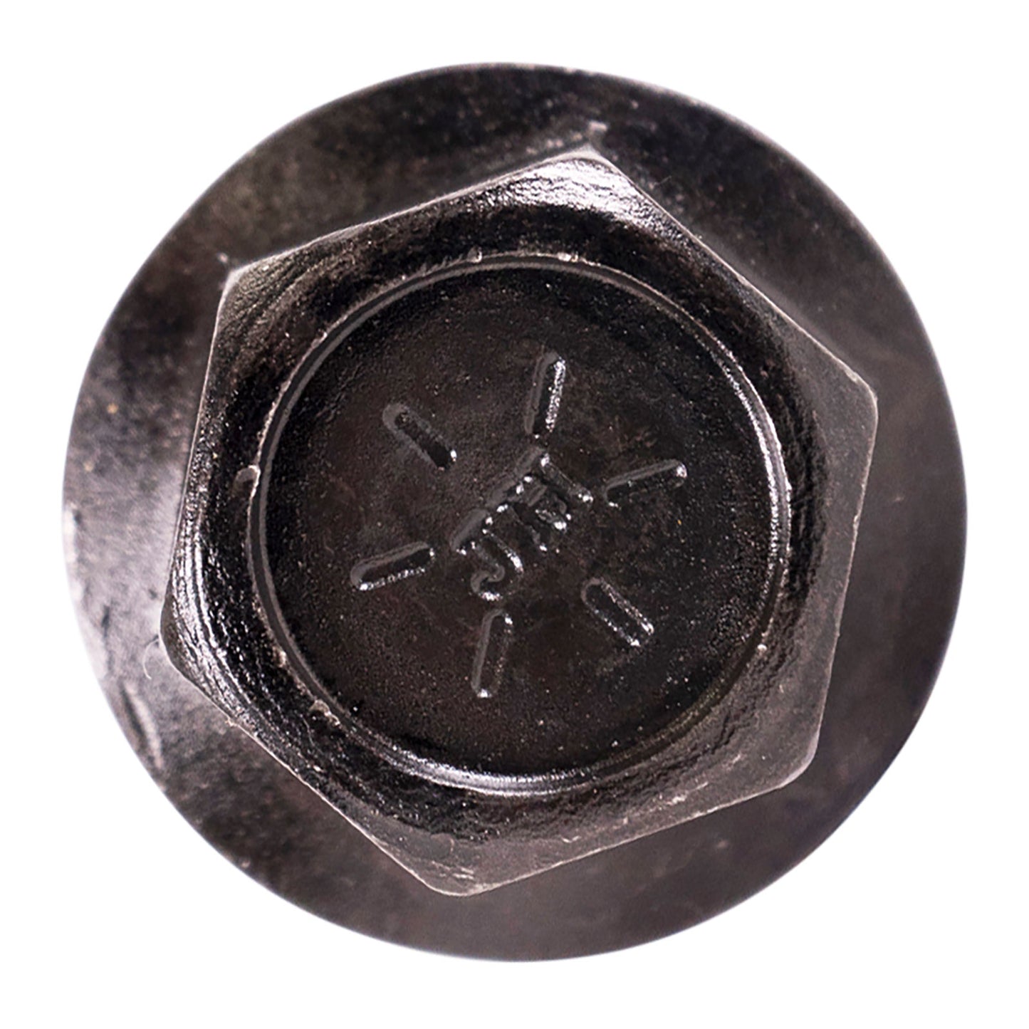 1/2"-13 x 2-3/4" Conquest Grade 8 Indented Flange Bolt - Black Phosphate & Oil