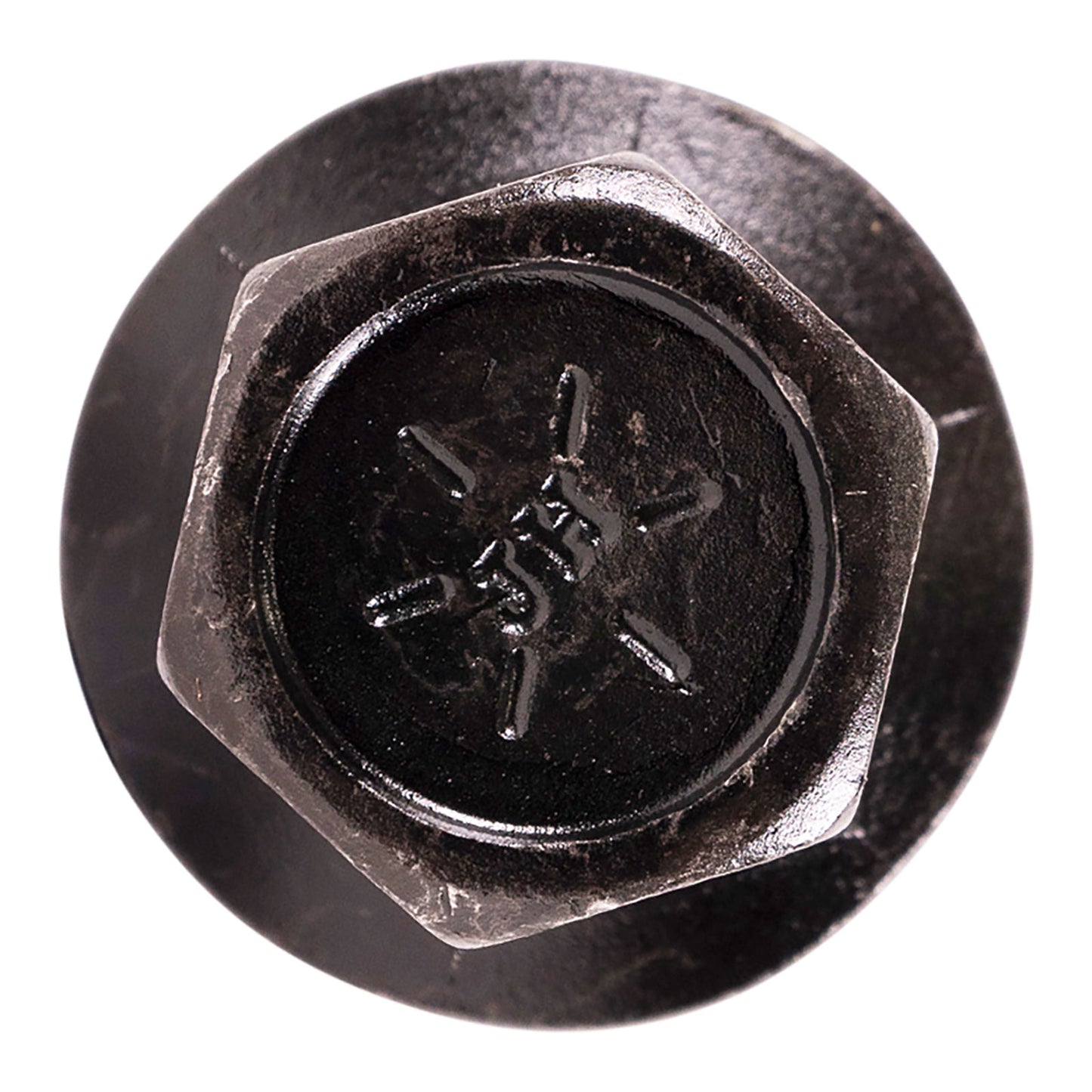 1/2"-13 x 4-1/2" Conquest Grade 8 Indented Flange Bolt - Black Phosphate & Oil