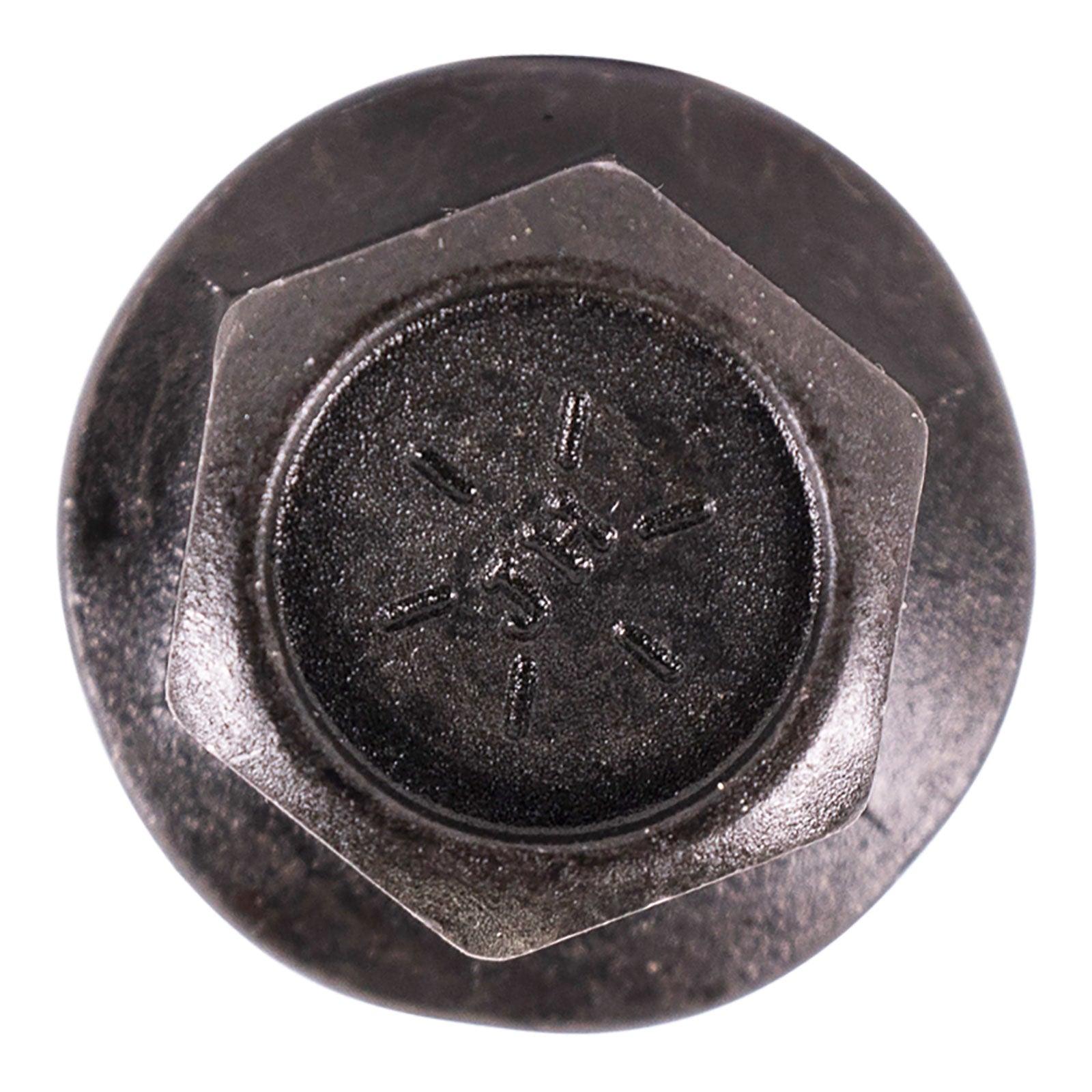 3/8"-16 x 1" Conquest Grade 8 Indented Flange Bolt - Black Phosphate & Oil