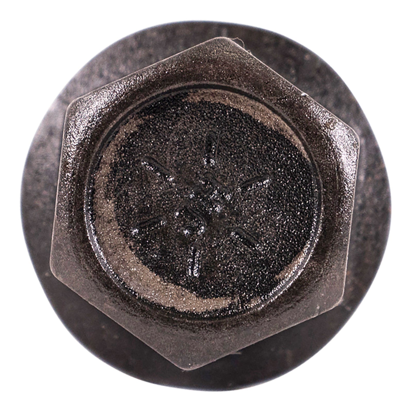 5/16"-18 x 1-1/4" Conquest Grade 8 Indented Flange Bolt - Black Phosphate & Oil