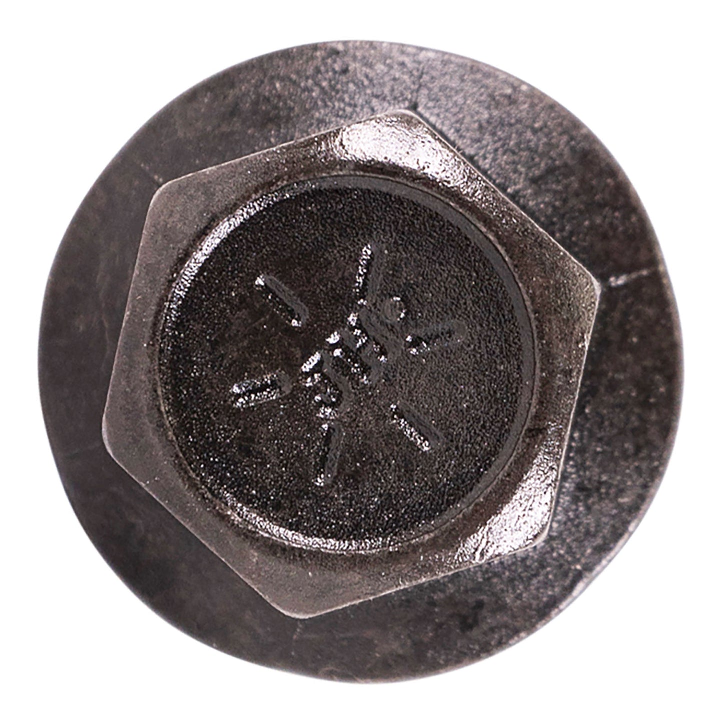 7/16"-14 x 1-3/4" Conquest Grade 8 Indented Flange Bolt - Black Phosphate & Oil