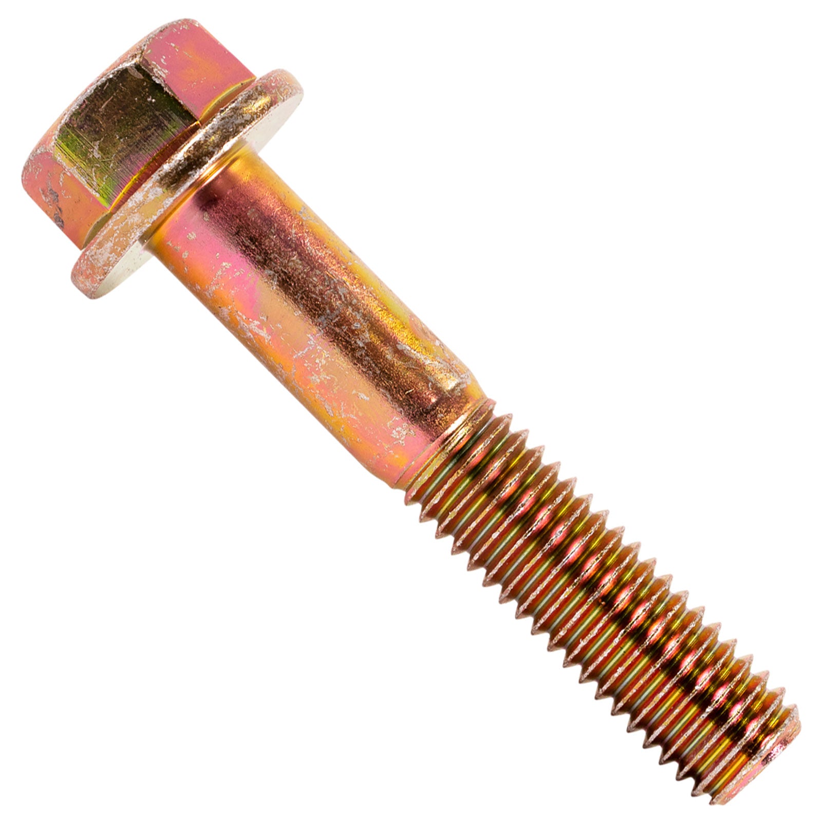 1/2"-13 x 2-3/4" Conquest Grade 8 Non-Serrated Flange Bolt - Zinc Yellow