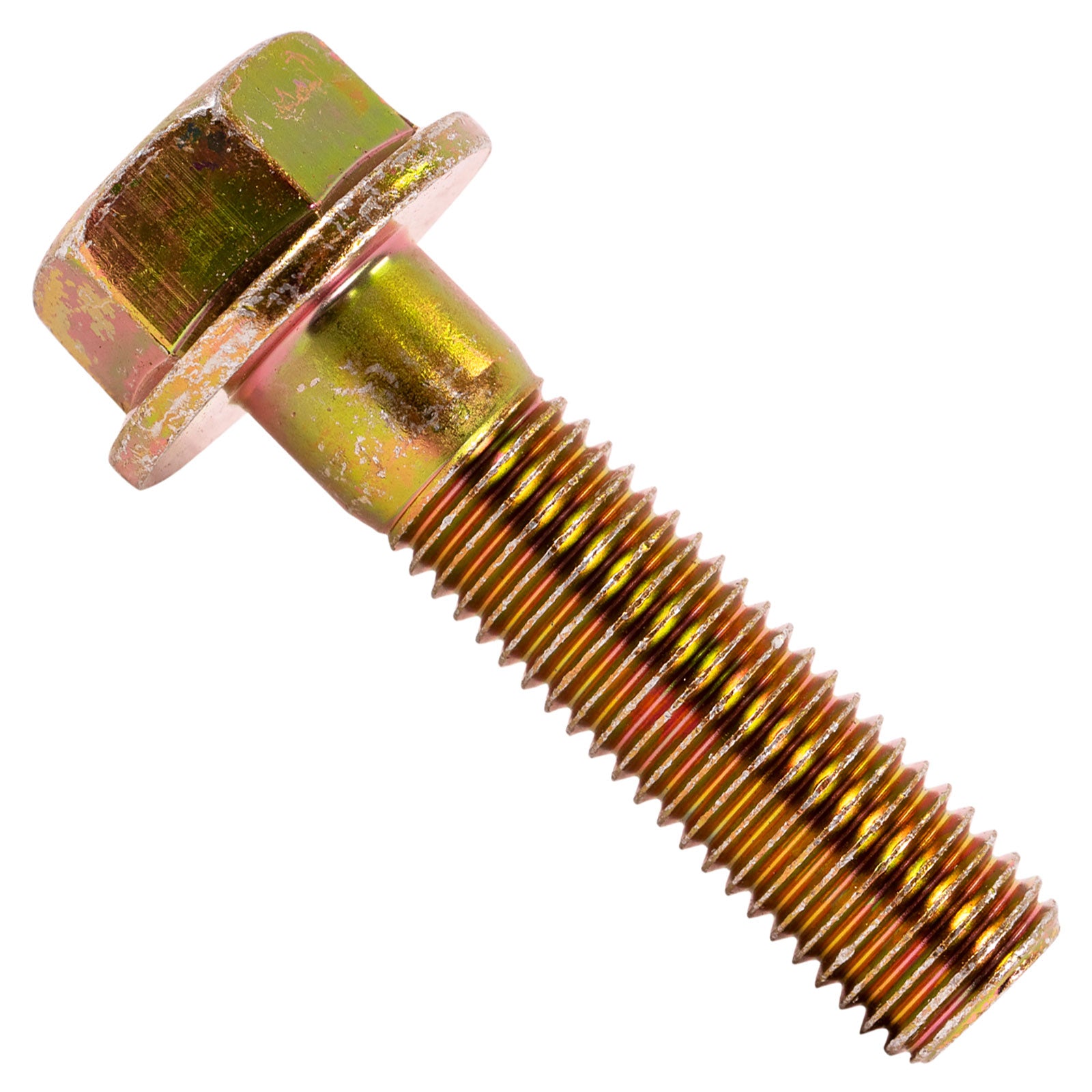 3/4"-10 x 3" Conquest Grade 8 Non-Serrated Flange Bolt - Zinc Yellow