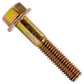 3/8"-16 x 2" Conquest Grade 8 Non-Serrated Flange Bolt - Zinc Yellow