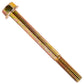 3/8"-16 x 4" Conquest Grade 8 Non-Serrated Flange Bolt - Zinc Yellow