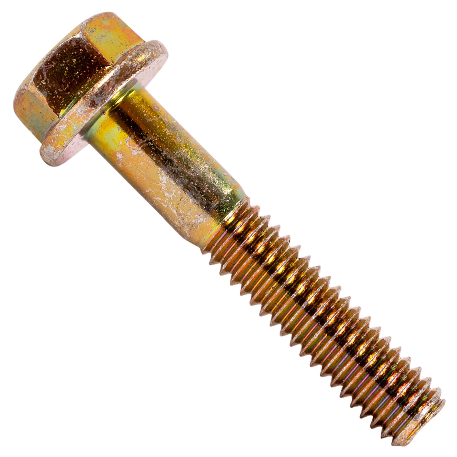 5/16"-18 x 1-3/4" Conquest Grade 8 Non-Serrated Flange Bolt - Zinc Yellow