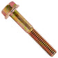 5/16"-18 x 2" Conquest Grade 8 Non-Serrated Flange Bolt - Zinc Yellow