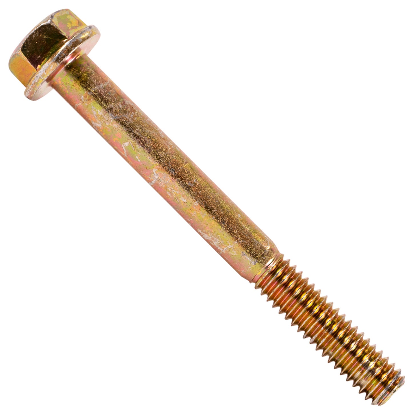 5/16"-18 x 3" Conquest Grade 8 Non-Serrated Flange Bolt - Zinc Yellow