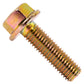 5/8"-11 x 2-1/4" Conquest Grade 8 Non-Serrated Flange Bolt - Zinc Yellow