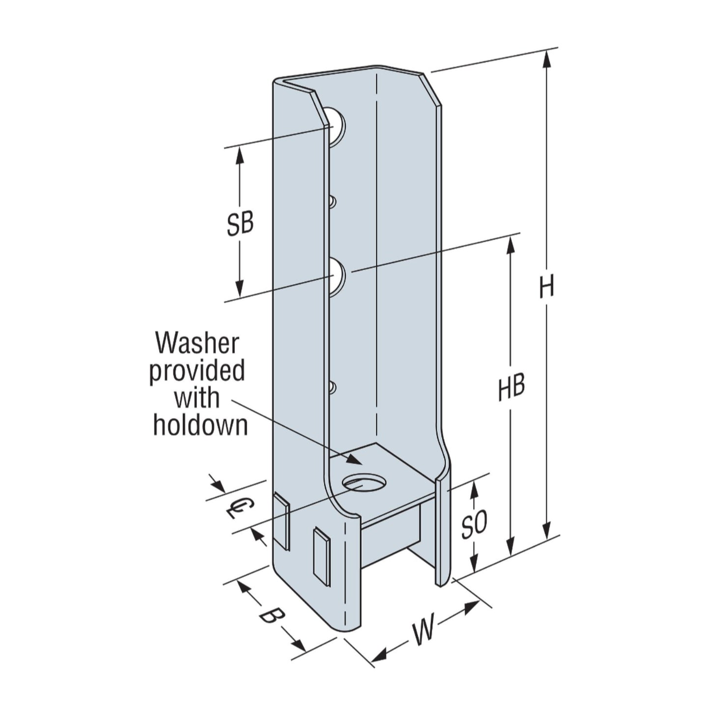 Simpson HDB Bolted Holdown