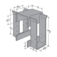 Simpson HGLS Heavy Glulam Saddle Hanger