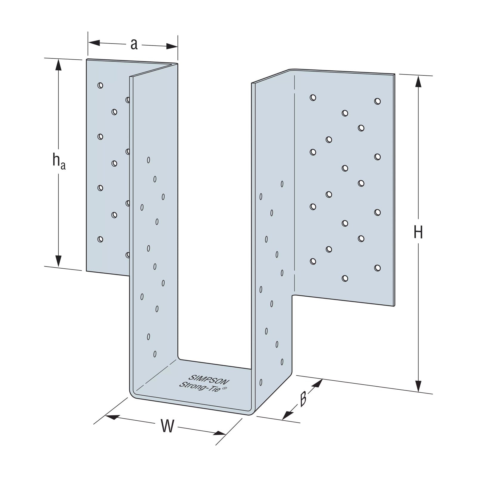 Simpson HGU11.00X-SDS 10-3/4" Heavy Girder Face Mount Hanger