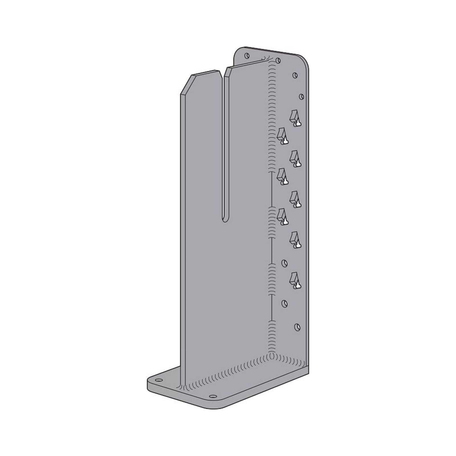 Simpson HSKP5.75X19.5 Heavy Seated Knife Plate Hanger