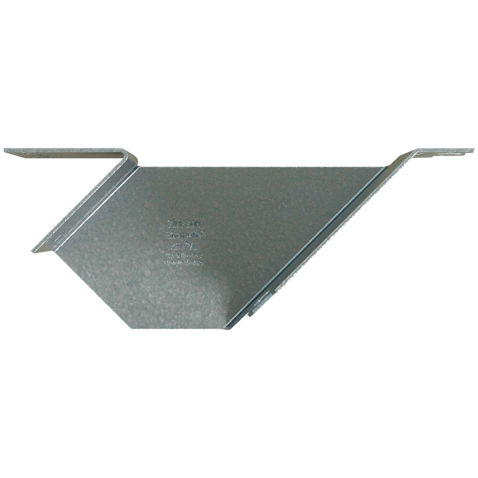 Simpson HSUL46 Joist Hanger Skewed Left - Galvanized - Top View