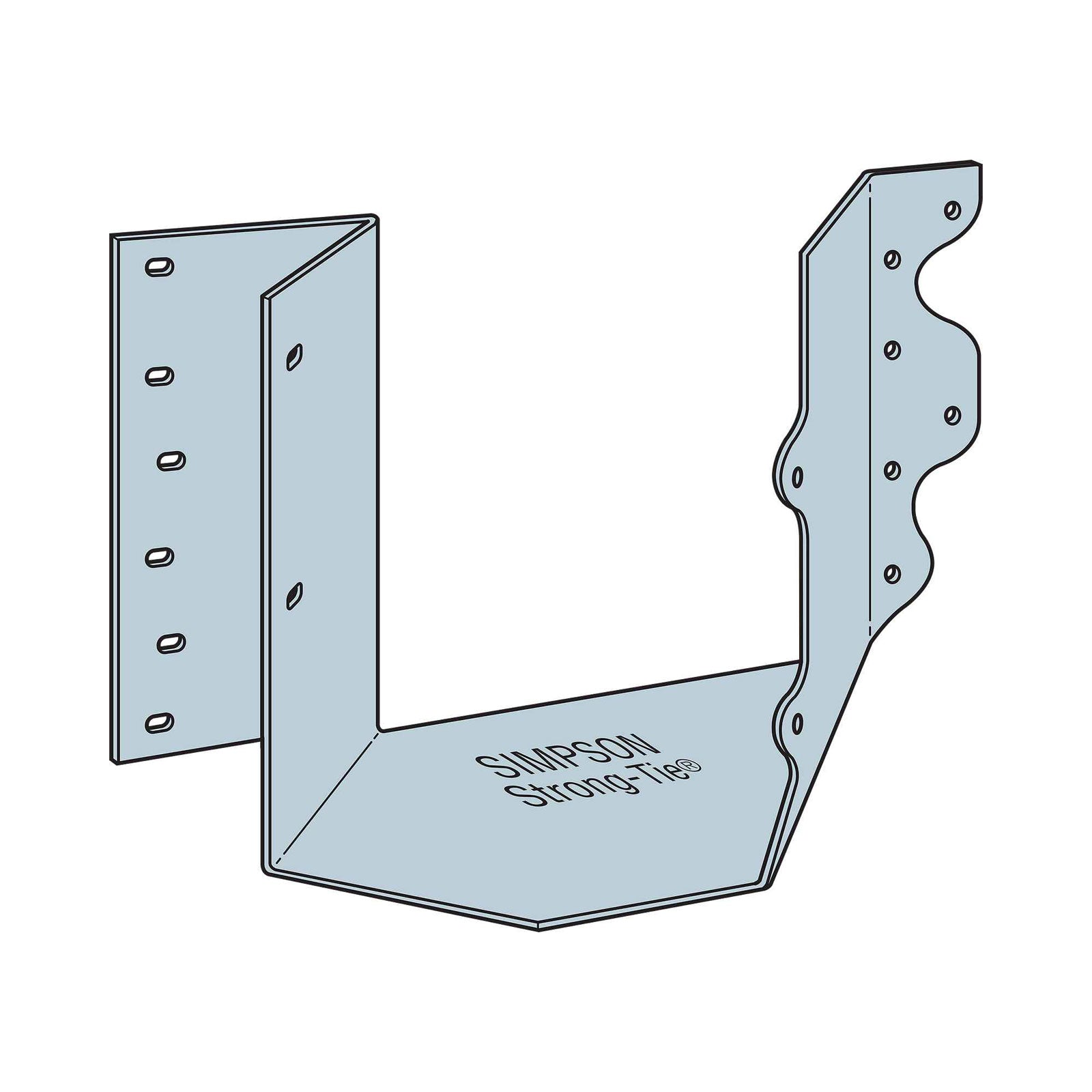 Simpson HSUL46Z Joist Hanger Skewed Left - ZMAX