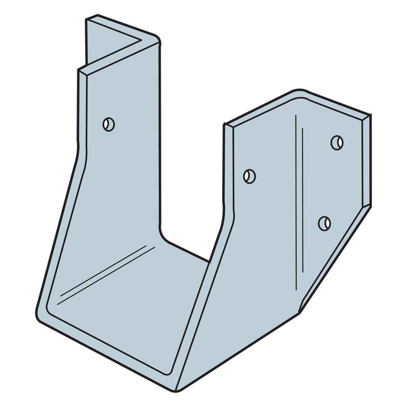 Simpson HU26 2x6 Face Mount Joist Hanger illustration