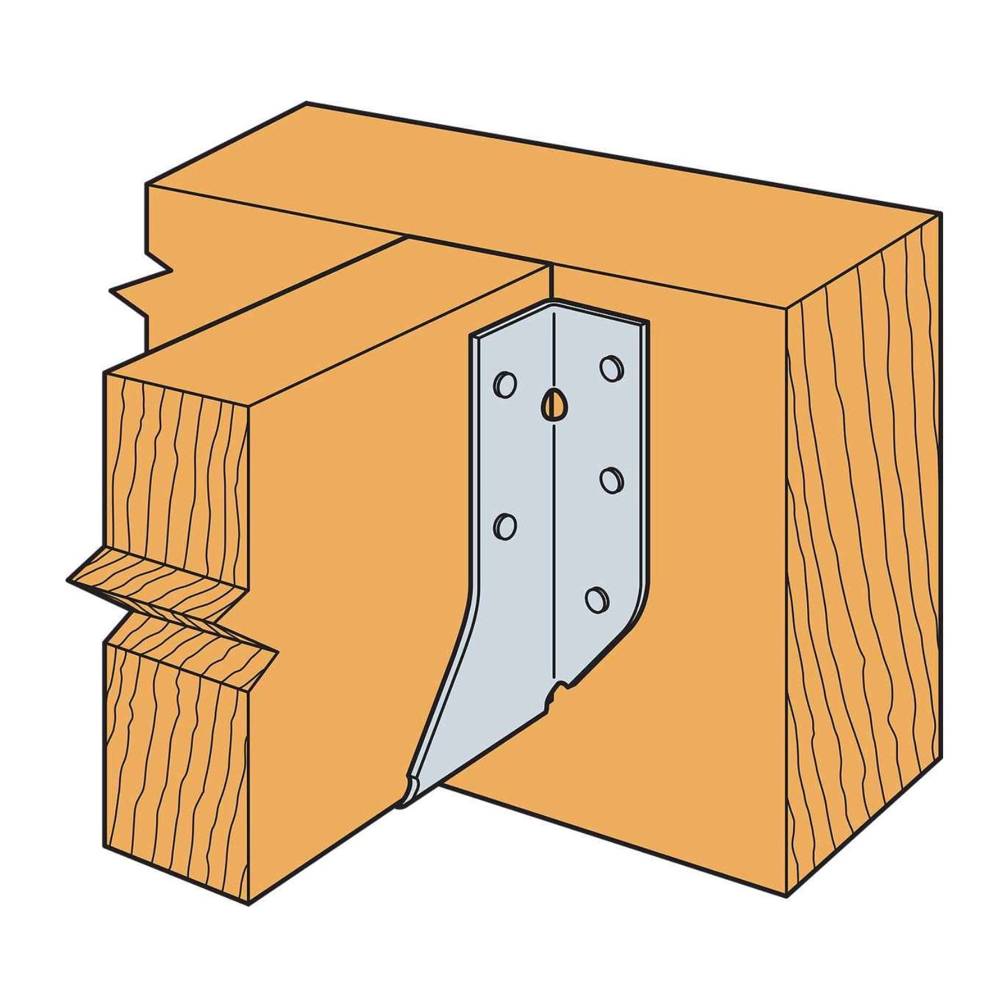 Simpson HU28 2x8 Face Mount Joist Hanger installation
