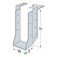 Simpson HU410TF 4x10 Top Flange Face Mount Hanger illustration