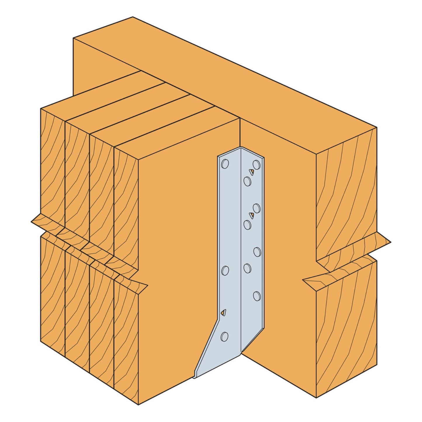 Simpson HU414 4x14 Face Mount Joist Hanger installation
