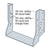 Simpson HU68 6x8 Face Mount Joist Hanger - G90 Galvanized