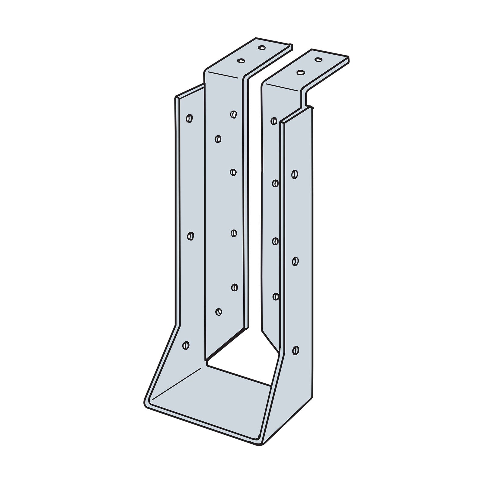 Simpson HUC26-2TF Heavy Top-Flange Hanger With Concealed Flanges - G90 ...