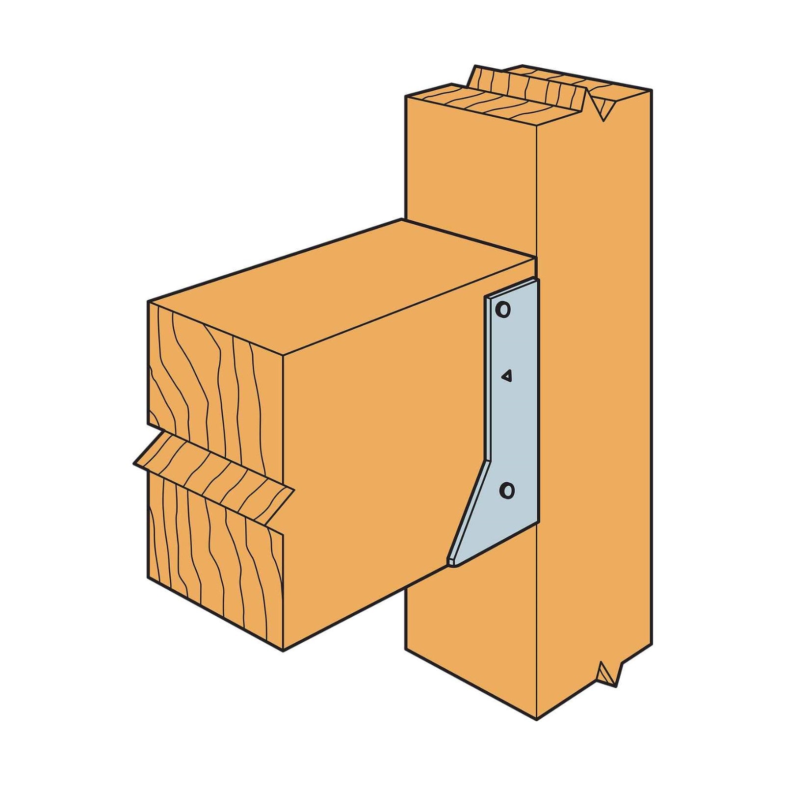 Simpson HUC46 4x6 Concealed Flange Heavy Face Mount Hanger installation
