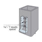 Simpson HUC26-2 Double Concealed Flange Heavy Face Mount Hanger Lap-Joint Fillet Weld installation