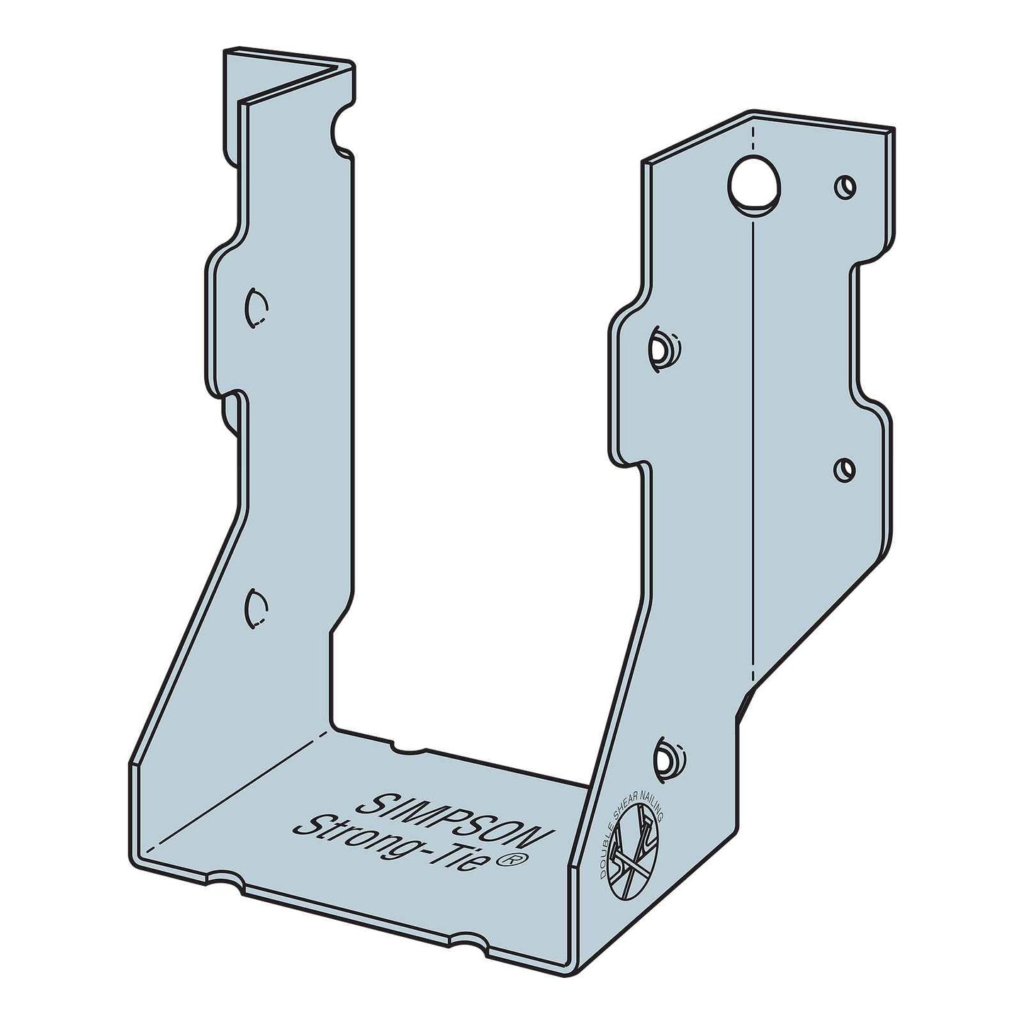 Simpson HUS26 Double Face Mount Hanger illustration