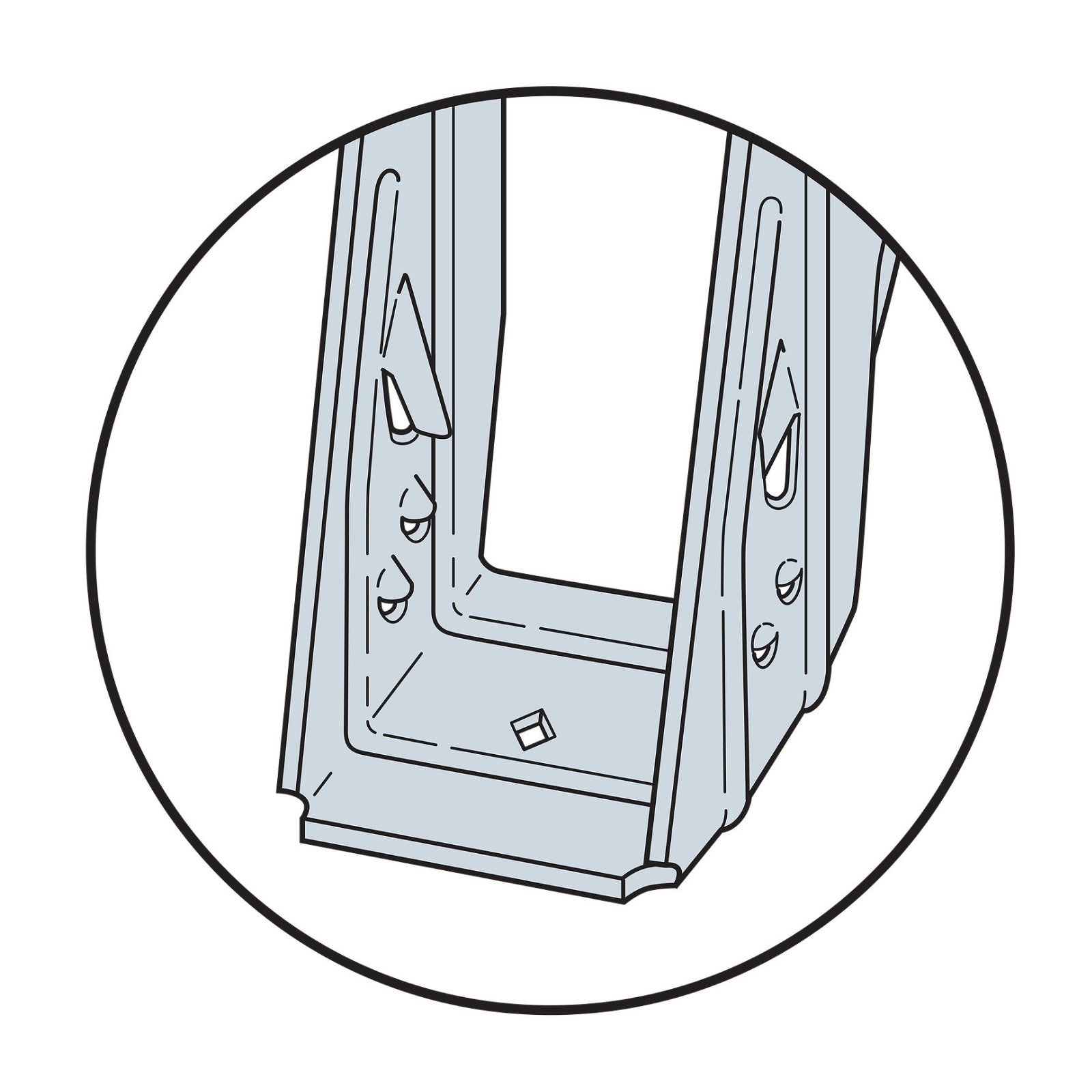 Simpson ITS2.37/9.5 Top Flange I-Joist Hanger - G90 Galvanized