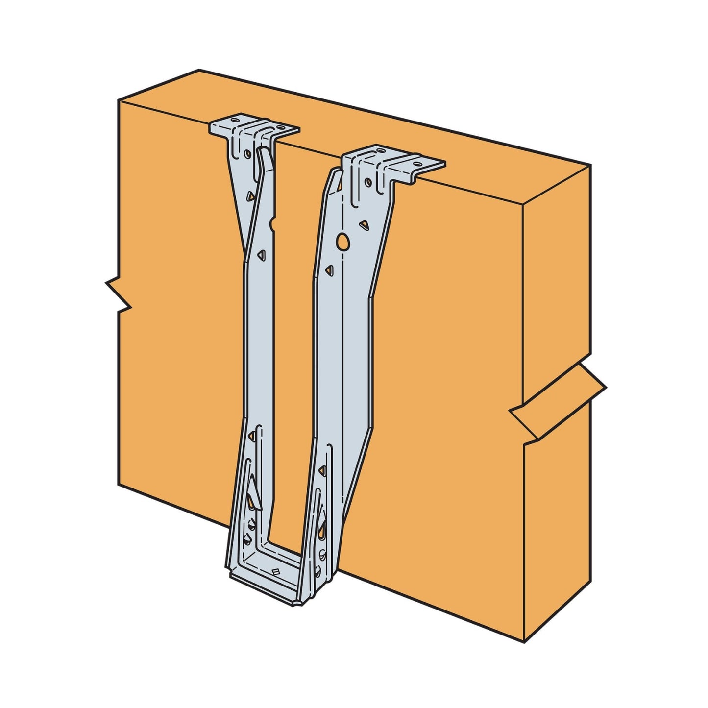 Simpson ITS2.37/9.5 Top Flange I-Joist Hanger - G90 Galvanized